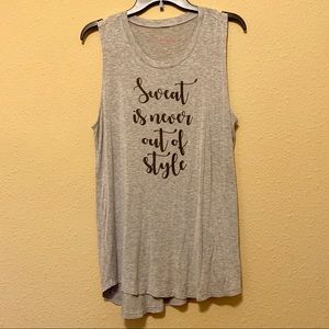 Miken Flow spellout workout top L